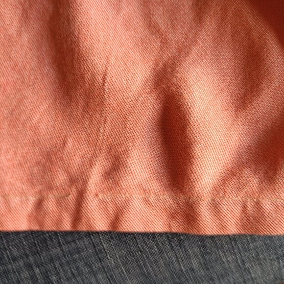 Vintage 1950s 1960s Orange Bermuda Shorts Home Sewn Cotton XS - Picture 10 of 12